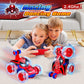 Kids Toys Spider RC Car for Boys 4-7 - Cool Spider Monster Remote Control Crawler Toy 360° Flip Fast Stunt & 4WD Light Up Wheel - Fun Boy Gift Idea