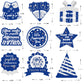 9PCS We Appreciate You Honeycomb Centerpieces Blue Silver Glitter Thank You Table Centerpieces Table Topper Decor Teacher Doctor Nurse Employee Staff