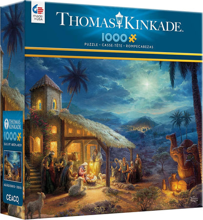 Ceaco - Thomas Kinkade Christmas Nativity - 1000 Piece Puzzle for Adults