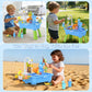 GGRH 2026 Upgraded Water Table for Toddlers 1-3 - Outdoor Toys for Kids Ages 4-8 with Pump, Summer Outside Sensory Activity Pool Toys, Kitchen Play