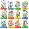 Tarklanda 12Pcs Ocean Sea Animal Honeycomb Centerpieces, Tropical Fish Under The Sea Birthday Party Decor Table Centerpieces for Ocean Themed Beach