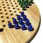 WE Games Wooden Chinese Checkers Board Game with Wood Pegs