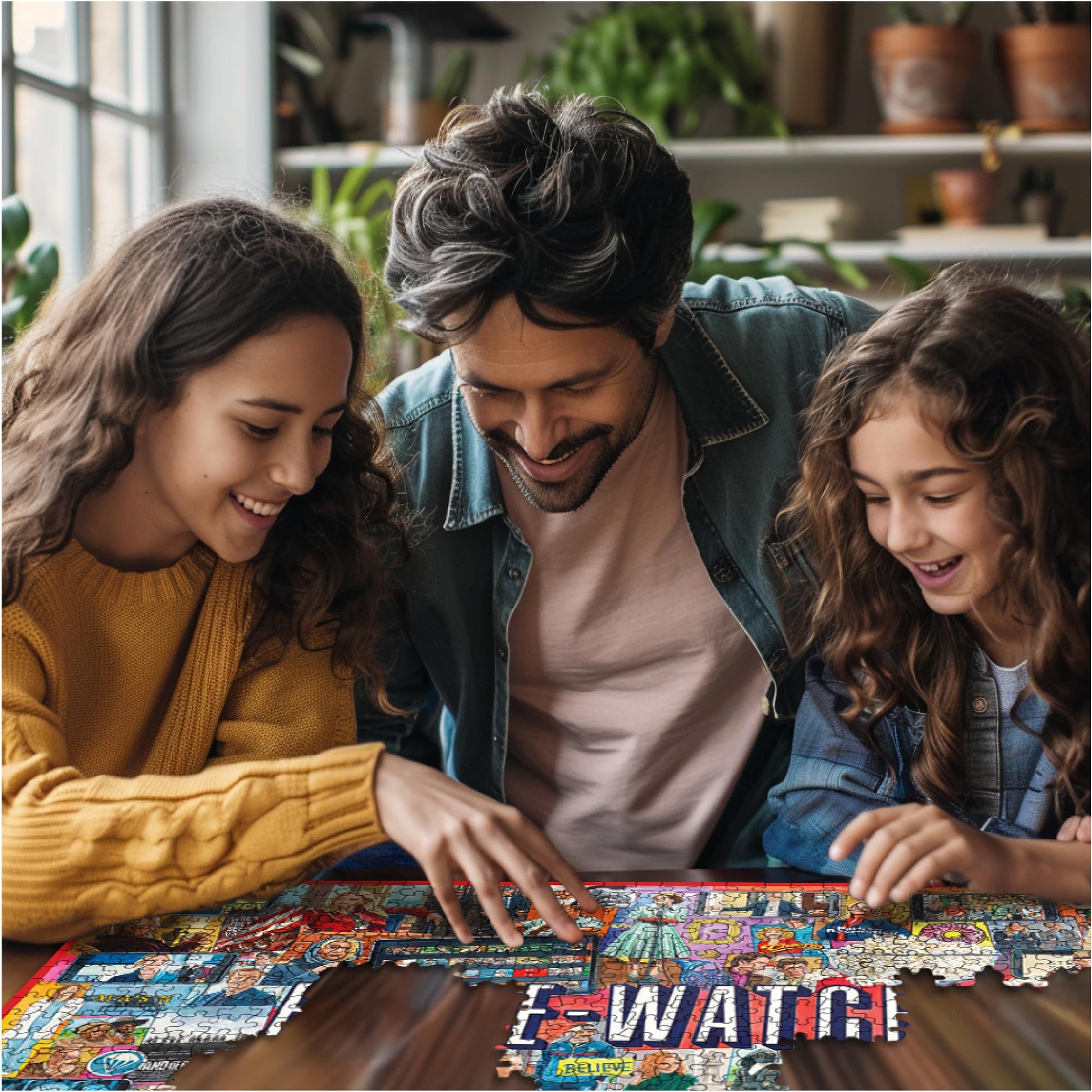 White Mountain 1000 Piece Jigsaw Puzzle TV Shows Pop, Binge Watching