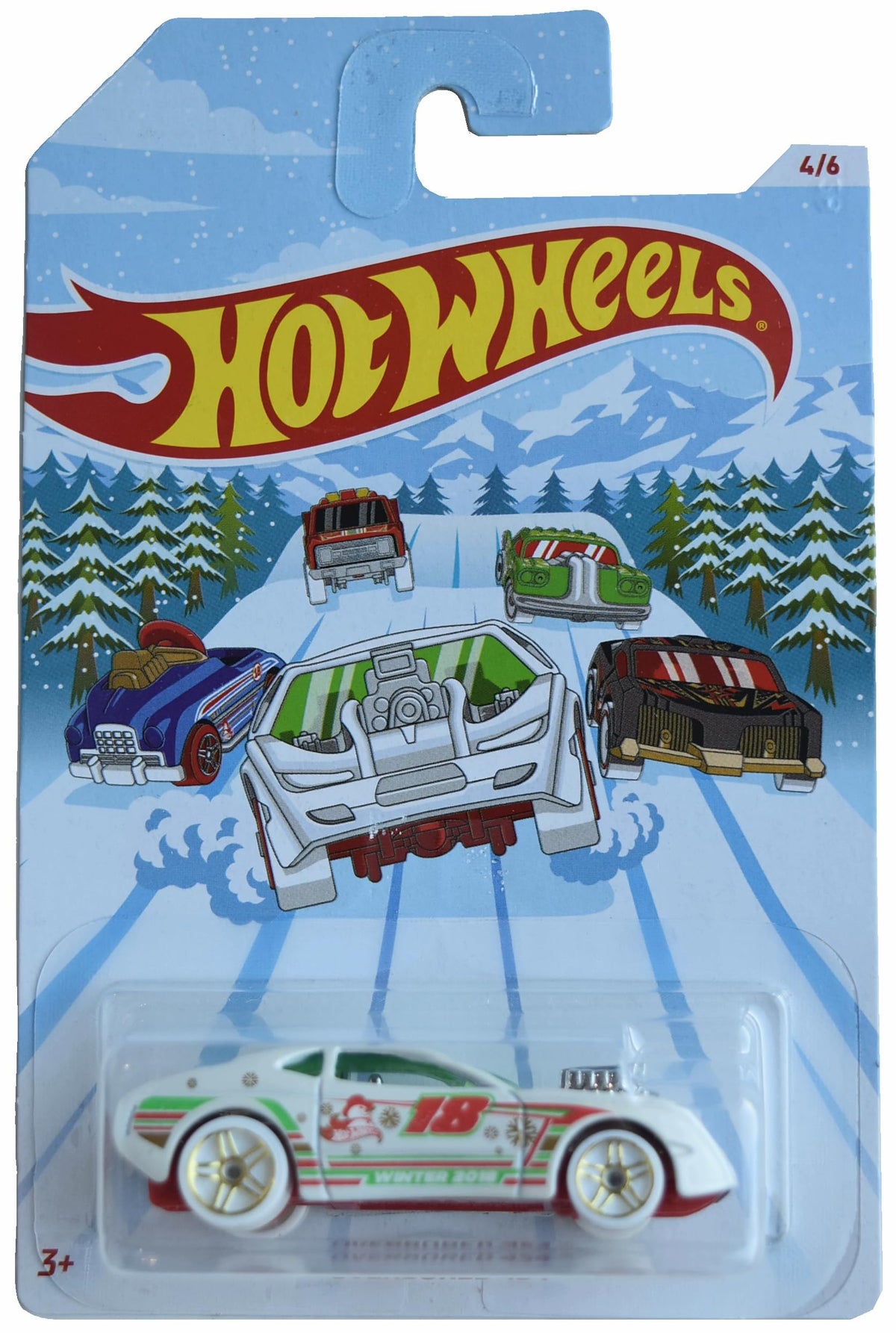 Hot Wheels Overbored 454, Holiday Hot Rods 4/6 [White]