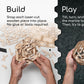Intrism Icon - Brain Teaser Puzzle for Ages 10+ | Made in USA | DIY Model Kit & 3D Maze Game - 84 Pieces