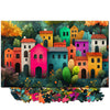 Saintilway Productions Jigsaw Puzzles for Adults 500 Pieces - Colorful and Unique with Poster - Letters on Back - AI Art - Rompecabezas para Adultos