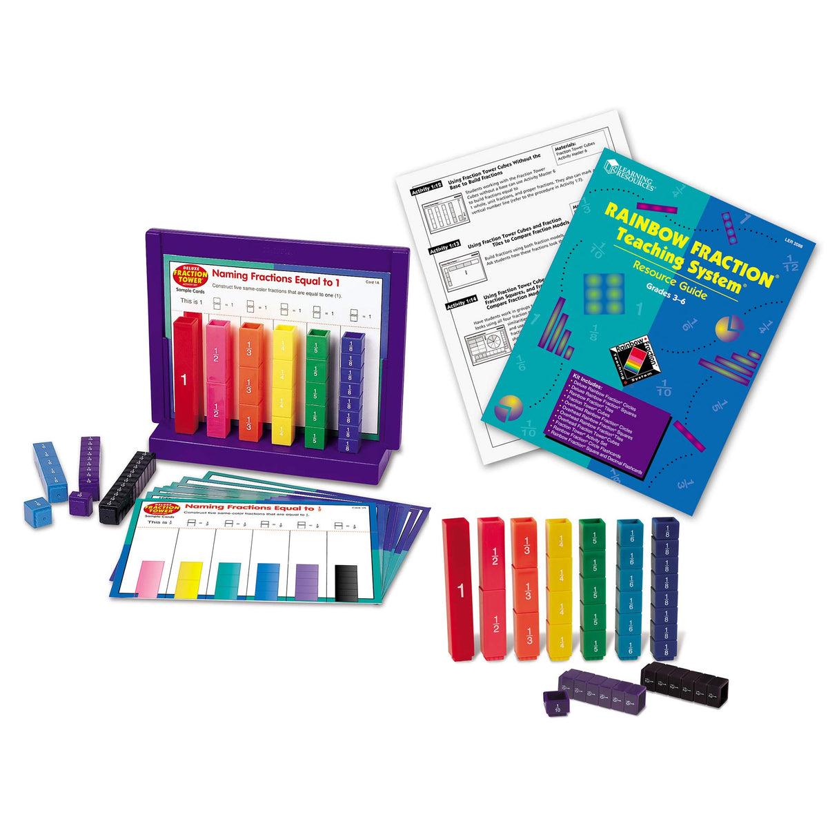 Learning Resources Rainbow Fraction Teaching System Kit