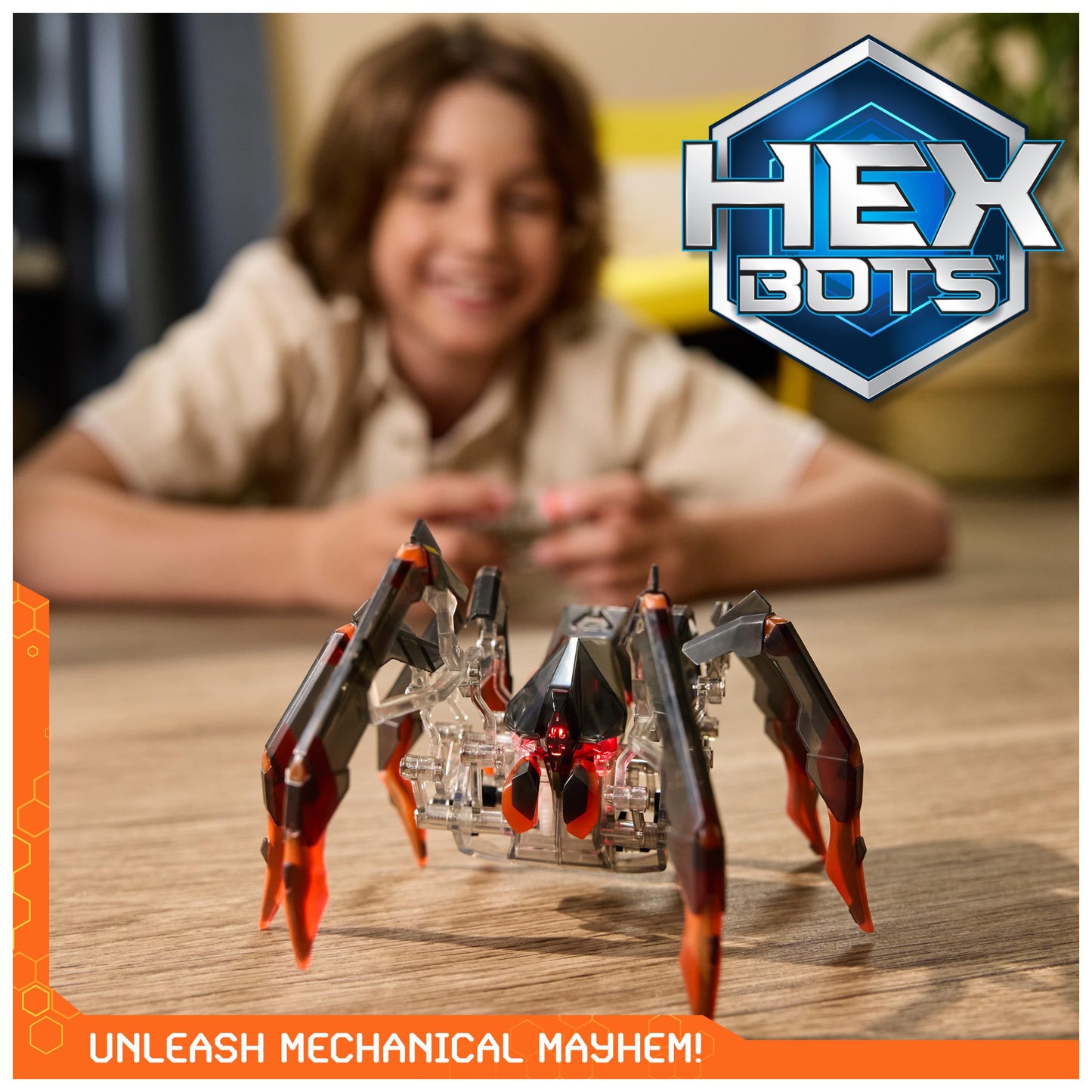 HEX Bots Remote Control Tarantula, Rechargeable Robot Spider Toys for Kids, Adjustable Robotic Tarantula Spider, Robot Toys for Boys & Girls Ages 6