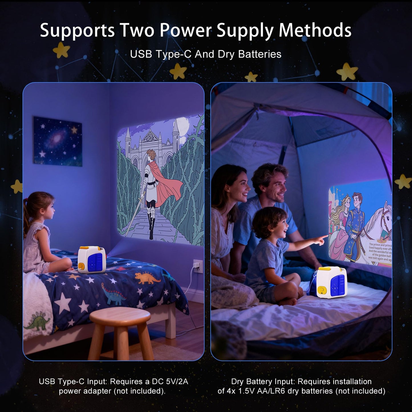 Story Projector for Kids,4K HD Book Projector with 48 Stories Audio Play & 9 White Noise,Toddler Night Light Bedtime Story Machine,Early Learning