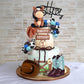 31 PCS Cowboy Cake Decorations Hat Boot Balls and Horse Cake Toppers for Western Theme Birthday Baby Shower Cowboy Cowgirl Party Supplies