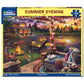 White Mountain 500 Piece Jigsaw Puzzle Lake Cabin Scenic, Summer Evening