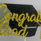 Tinbax Graduation Congrats Grad Cake Topper for Graduations Cake decorations