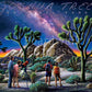 Boardwalk Joshua Tree 500 Piece Jigsaw Puzzle Desert Night California Puzzles with Premium Box, Gift for Adults and Family 16"x20"