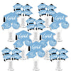 Big Dot of Happiness 2026 Light Blue Graduation Party Centerpiece Sticks - Showstopper Table Toppers - 35 Pieces