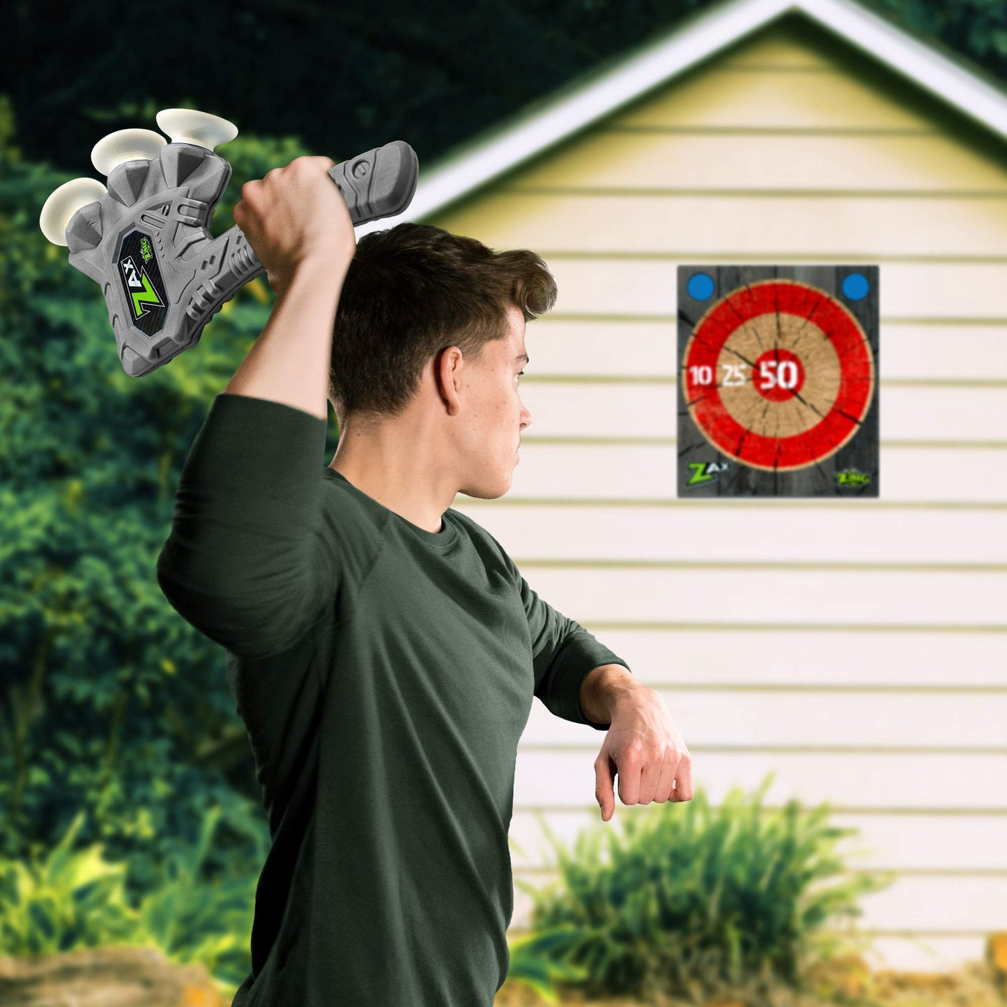 Zing Zax, Soft Foam Throwing Axes, Includes 2 Zaxes and 1 Target