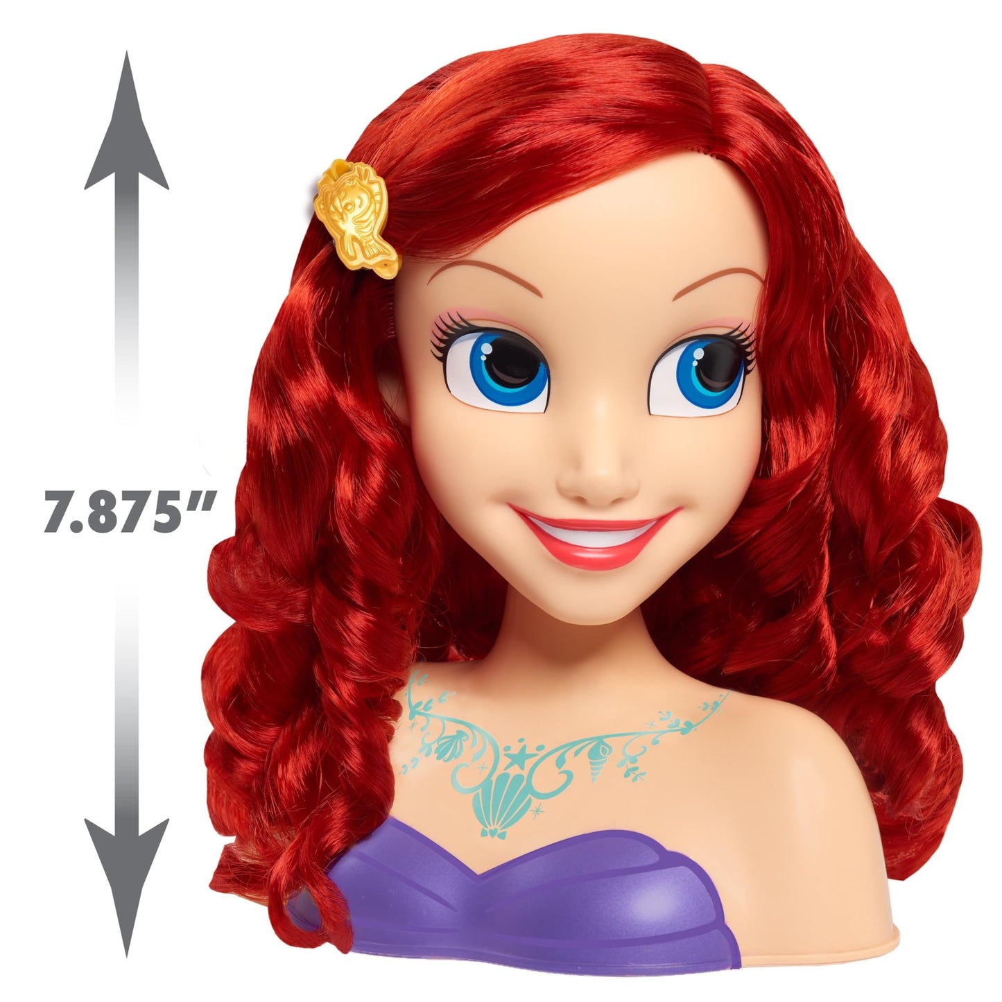 Disney Princess Ariel Styling Head, 14-pieces, Pretend Play