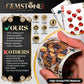 Gemstone Deck Premium Waterproof Playing Cards, 100% Plastic Water Proof for Pool Beach Hot Tub Camping Travel Gift Set with 54 Cards 2 Jokers