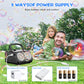 SHCKE Automatic Bubble Machine with 2 Fans,20000+ Bubbles/Min