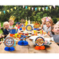 10 Pieces Dart War Party Decorations Dart War Gun Party Honeycomb Centerpieces Birthday Party Table Toppers Double Sided Table Decorations for Blaster