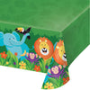 Creative Converting Jungle Safari Plastic Tablecloth, 1 ct