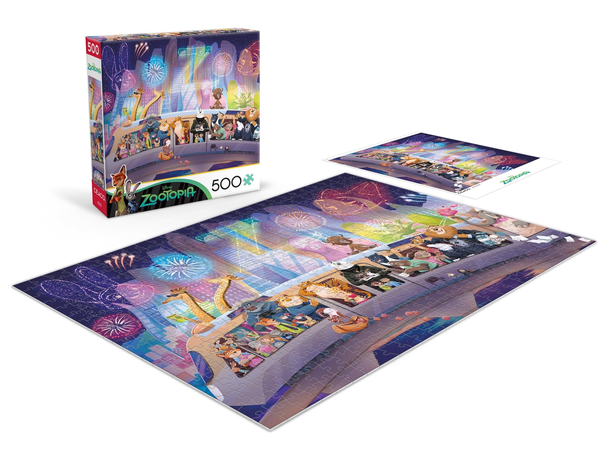 Ceaco - Disney Zootopia Celebration - 500 Piece Jigsaw Puzzle for Adults