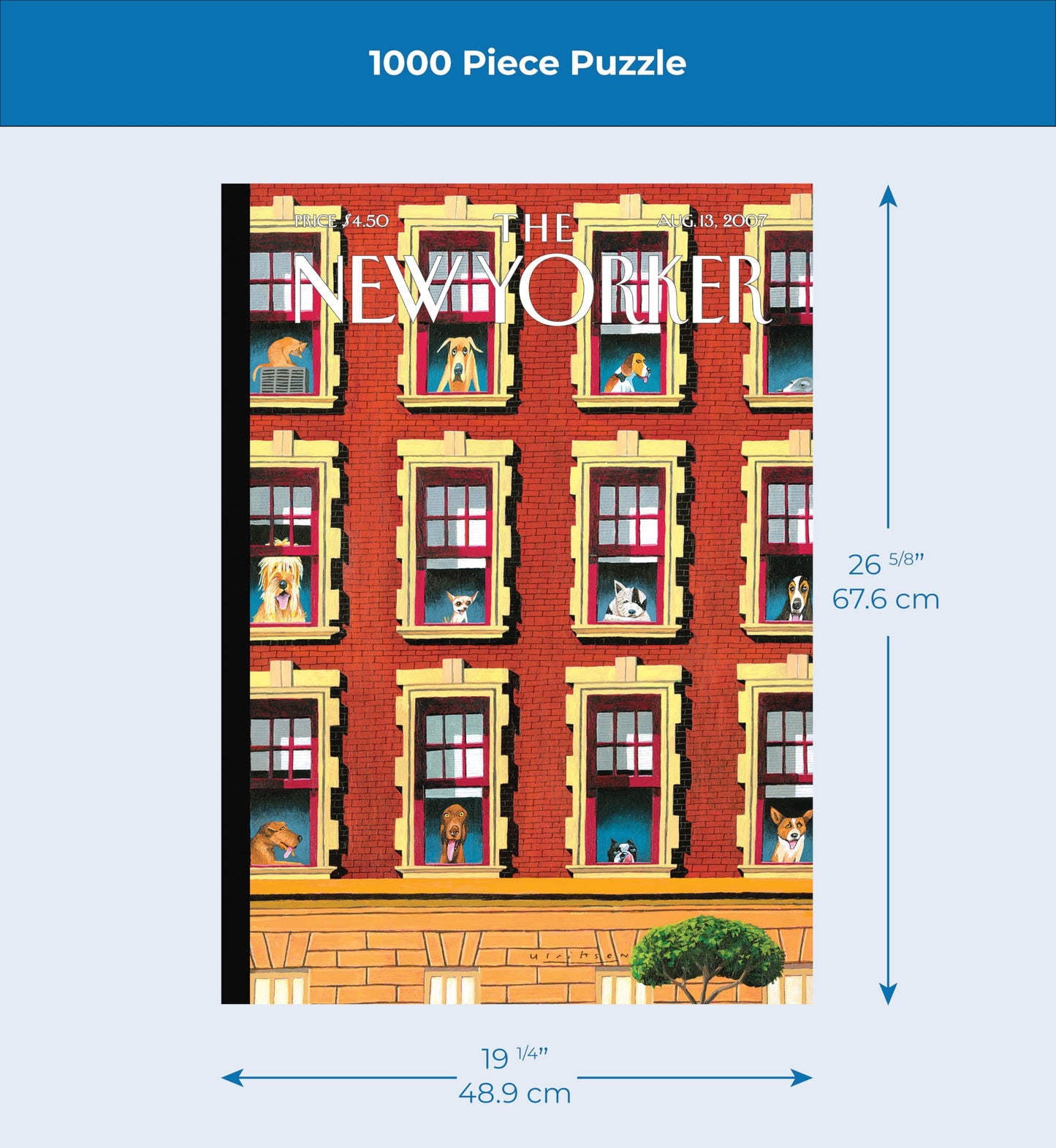 New York Puzzle Company - New Yorker Hot Dogs - 1000 Piece Jigsaw Puzzle for Family Game Nights by Mark Ulriksen