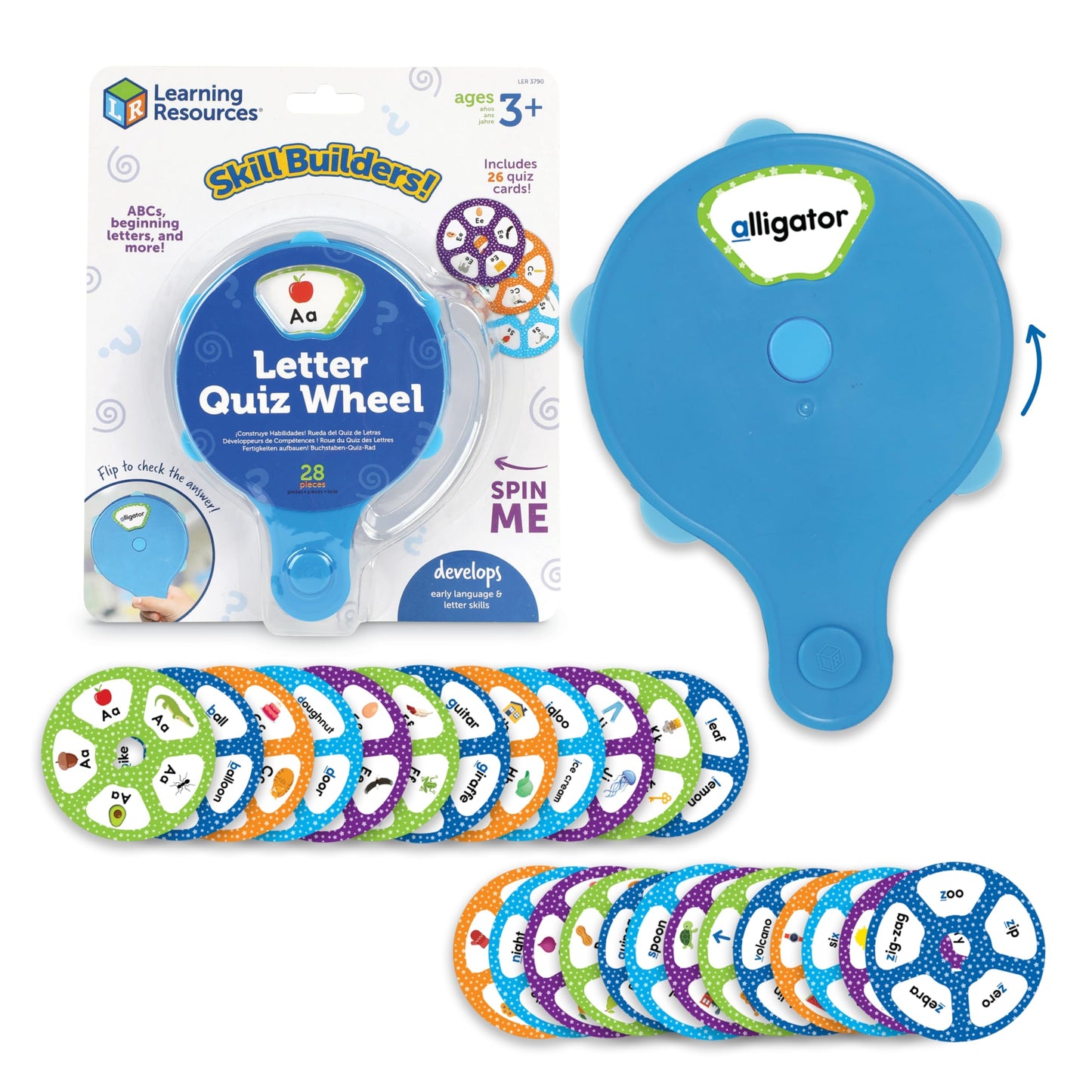 Learning Resources Skill Builders Letter Quiz Wheel
