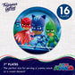 Treasures Gifted Officially Licensed PJ Masks Birthday Party Supplies - Serves 16 Guests - Dinnerware Deluxe Set PJ Masks Party Party Decorations