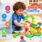 Goody King Electric Train Set for Kids, 69Pcs 3D Stem Electric Train Set with Traffic Signs, STEM Car Toy Set for Kids, 3 4 5 6 7 8 Years Old Boys