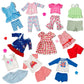 23 Pcs American Doll Clothes Dress and Accessories Sets for American 18 inch Dolls - Including 10 Complete Set of Clothing , Doll Accessories