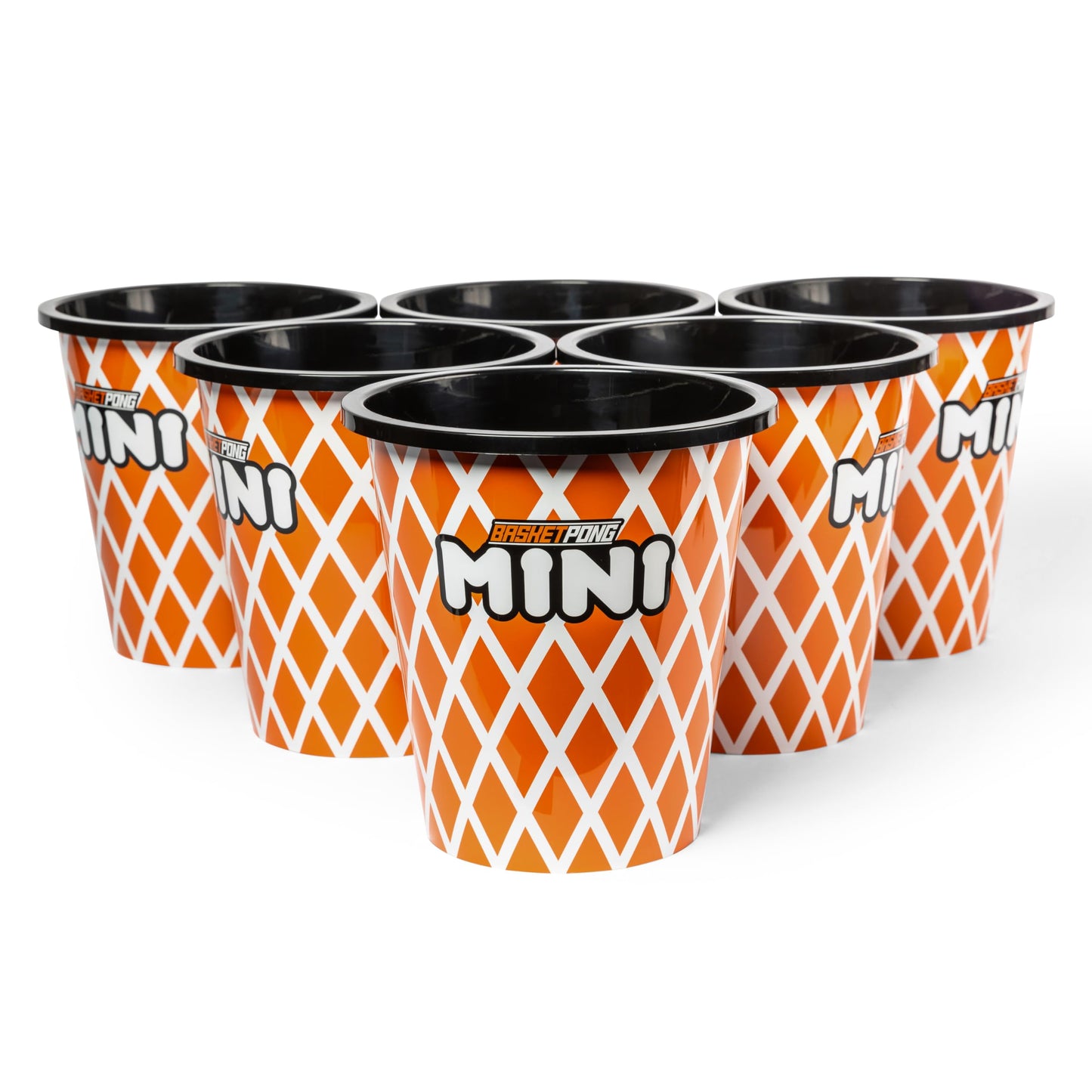 BasketPong Mini - Yard Pong and Basketball Game with 12 Buckets, 2 Balls, Carrying Bag, and Air Pump - Outdoor Game for Lawn, Backyard, Beach,