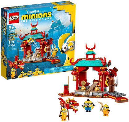 LEGO Minions: The Rise of Gru: Minions Kung Fu Battle (75550) Toy Temple Building Set for Kids, a Great Present for Kids Who Love Minions, Kevin and