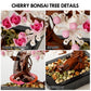 Cherry Blossom Tree Building Sets,Le-go Bonsai Tree Sets for Adults,3 in 1 Botanical Collection DIY Plant,Gift for Home Decor and Office Art