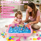 Pakimio Mermaid Sensory Sand Kit for Kids, Complete Sensory Bin with Lid