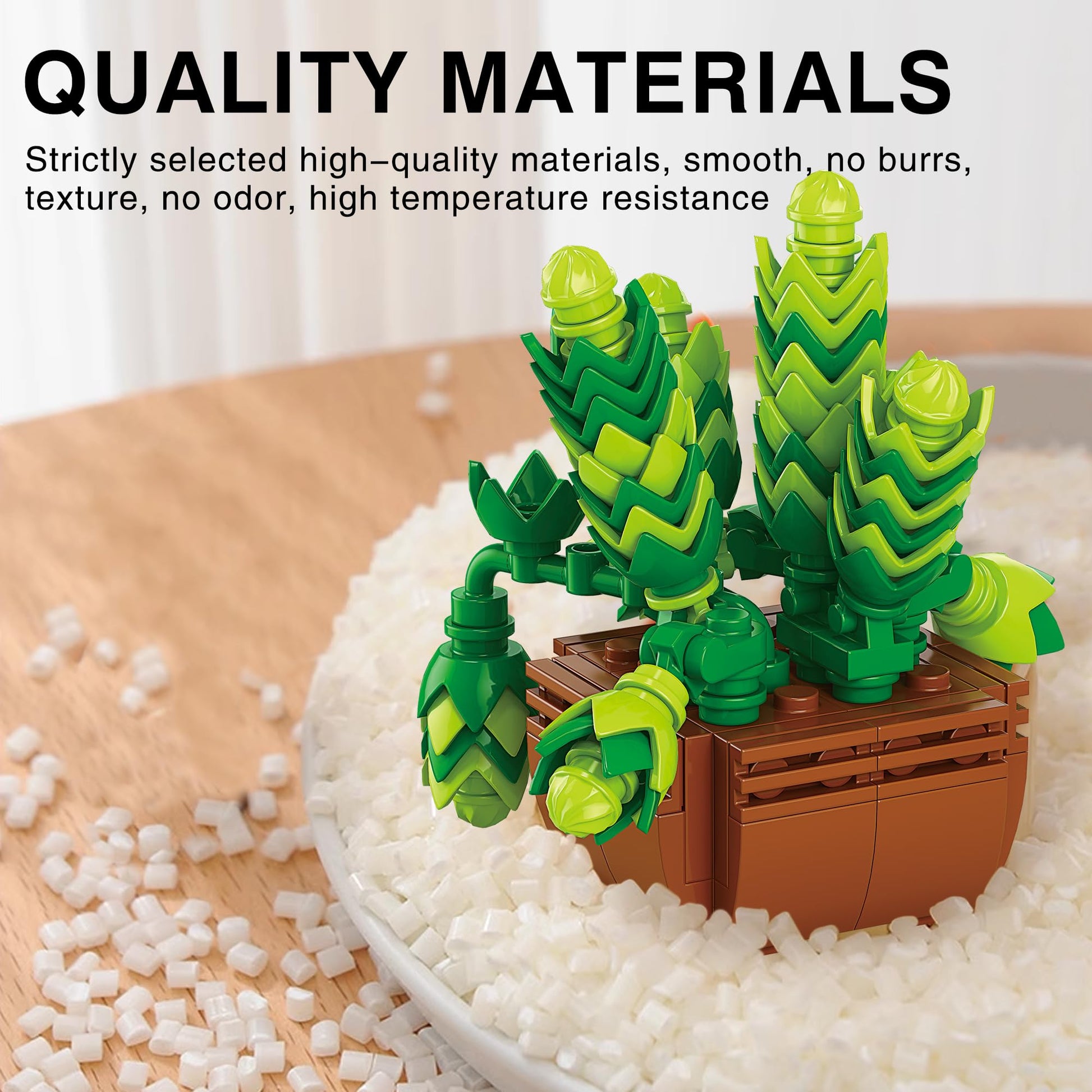 Sawaruita 10 Pack Succulent Mini Plant Building Blocks Set for Adults