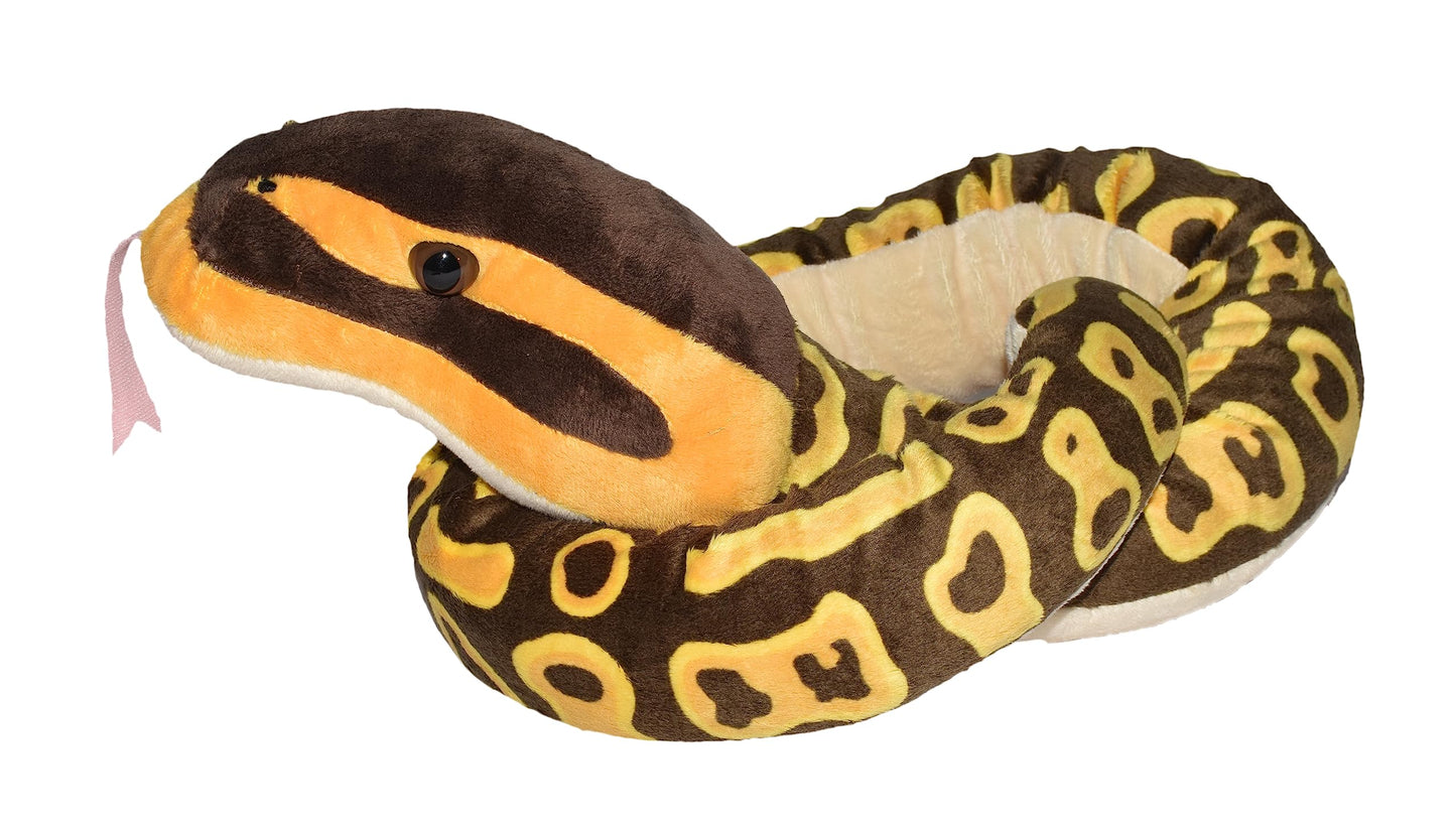 Wild Republic Snakes, Snake Plush, Stuffed Animal, Plush Toy, Gifts for Kids, Ball Python, 54"