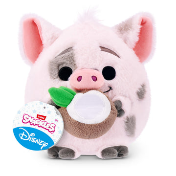 Snackles Disney 8-Inch Plush Toy (Pua & Coconut) by ZURU - Ultra-Soft Stuffed Animal with Snack Accessory, Collectible Cuddly Plush for Kids, Tweens