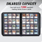 Migitec 16-Pocket Binder for 1280 Trading Cards, Ringless Album with 40 Double Sided and Side-Loading Pages, Compatible with MTG, Sport Cards and