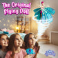 Sky Dancers Turquoise Twinkle - The Original Flying Doll Toy - Pull String Powered, Use Indoors or Outdoors, No Batteries Required, Gift for Kids 6+