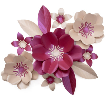 Giant Paper Flower DIY Craft Kit for Kids - Screen-Free Summer Activity for Children - Make Together with Parents & Grandparents - Pre-Cut Flowers