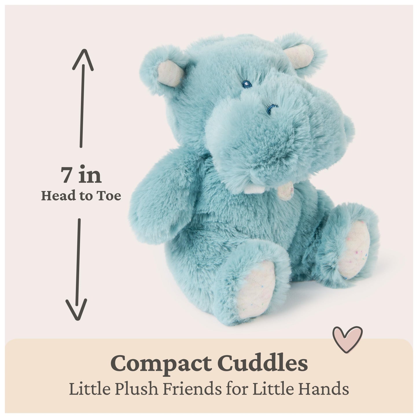 GUND Baby Oh So Snuggly Little Hippo 7-Inch Plush Toy, Ages 0+