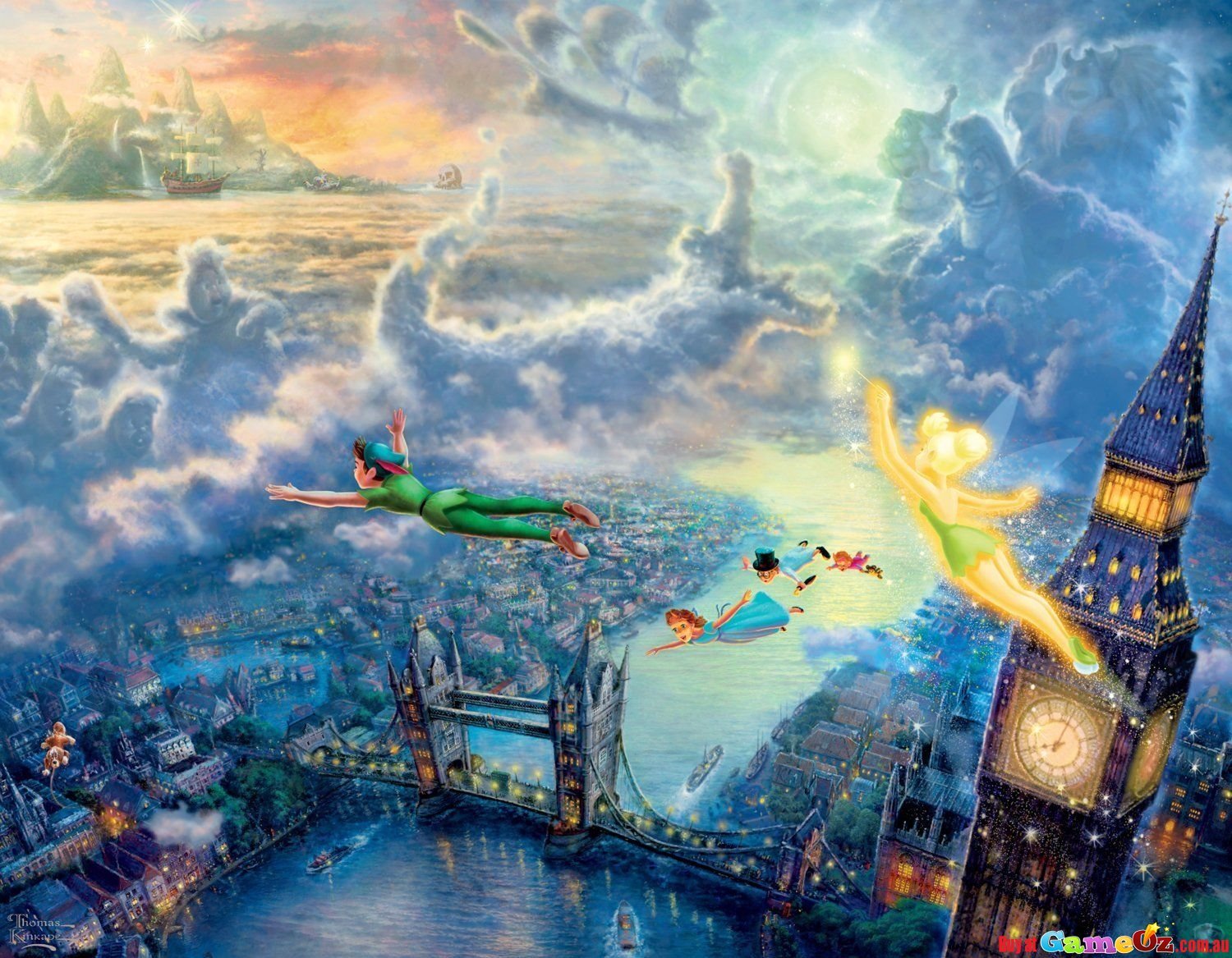 Ceaco - Thomas Kinkade Disney Dreams Collection - 4 Pack 500 Piece Puzzles