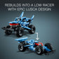 LEGO Technic Monster Jam Megalodon Building Set, 2 in 1 Pull Back Shark Truck to Lusca Low Racer Car Toy, DIY Building Toy Ideas for Outdoor Play