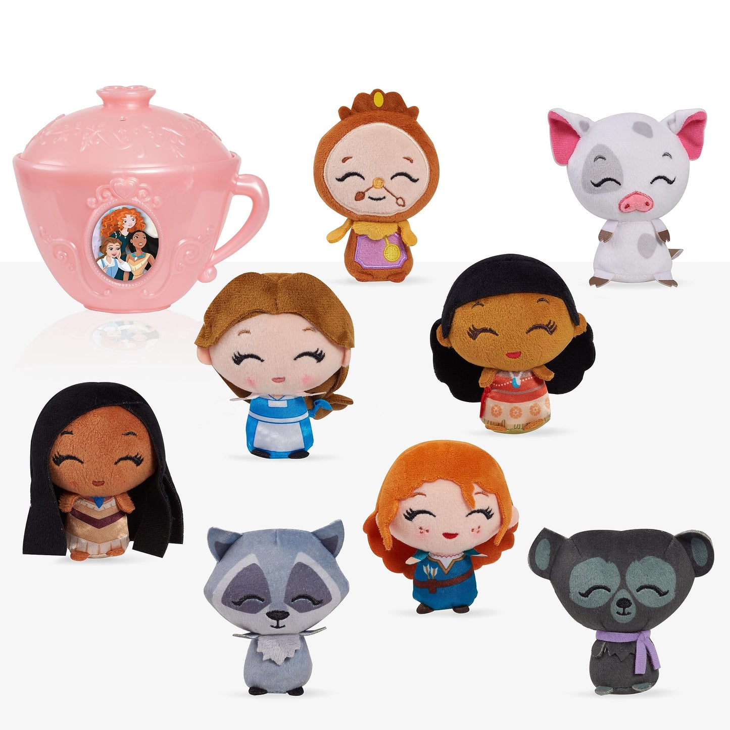 Disney Princess Mini Collectible Plush Teacup Capsule, Surprise Disney Princess in Every Teacup, Kids Toys for Ages 3 Up by Just Play