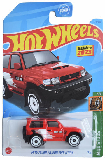 Hot Wheels Mitsubishi Pajero Evolution, Mud Studs 3/5 [red] 175/250