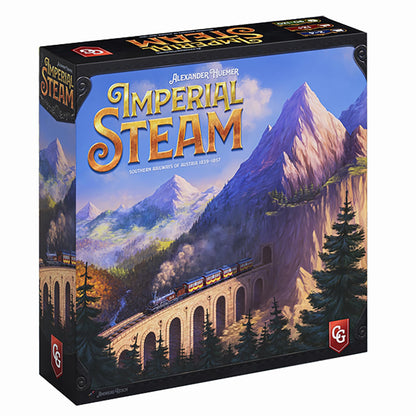 Capstone Games Imperial Steam Strategy Board Game for 2 to 5 Players, Heavy Economic Railroad with Worker Placement, Route Building, Industrial