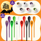 JOYIN Halloween Egg and Spoon Race Game, 6 Eggs and 6 Spoons, Made of the Finest Wood, Fun Game for Parties, Birthdays Classroom Activities. Durable