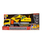 Maxx Action 17’’ Vehicle Transport with Excavator - Bright Lights and Construction Sounds | Friction Powered Trailer | 3 Piece Toy Playset for Kids |
