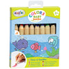 Aladine - Baby Jumbo Colors - Set of 8 Colour Pencils - Soft and Washable Trace - Easy to Handle Pencils - From 2 years old