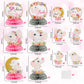 12Pcs Pink Floral Elephant Honeycomb Table Centerpieces It's a Girl Baby Shower Table Toppers Elephant Gender Reveal Party Decor Welcome Baby Girls